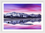 Tallac Reflections, Lake Tahoe - Framed Print
