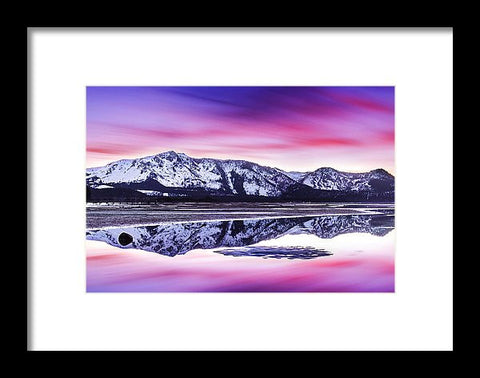 Tallac Reflections, Lake Tahoe - Framed Print