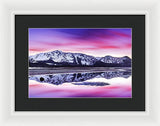 Tallac Reflections, Lake Tahoe - Framed Print