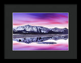 Tallac Reflections, Lake Tahoe - Framed Print