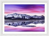 Tallac Reflections, Lake Tahoe - Framed Print