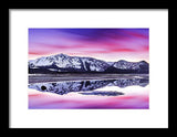 Tallac Reflections, Lake Tahoe - Framed Print