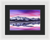 Tallac Reflections, Lake Tahoe - Framed Print