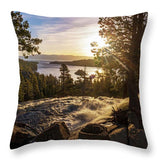 The Heart Of Eagle Falls By Brad Scott - Throw Pillow