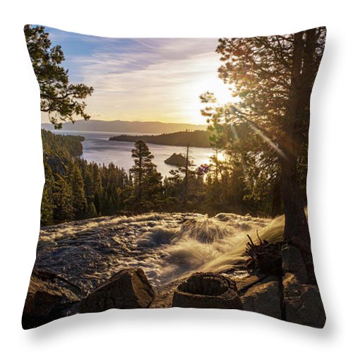 The Heart Of Eagle Falls By Brad Scott - Throw Pillow