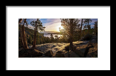The Heart Of Eagle Falls By Brad Scott - Framed Print