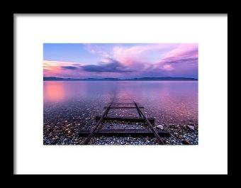 Tracks To Tahoe by Brad Scott - Framed Print