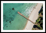 West Shore Lake Tahoe Pier Aerial - Framed Print
