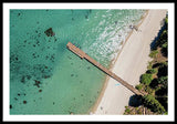 West Shore Lake Tahoe Pier Aerial - Framed Print