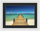 West Shore Pier - Framed Print