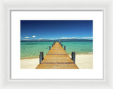 West Shore Pier - Framed Print