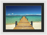 West Shore Pier - Framed Print