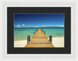 West Shore Pier - Framed Print