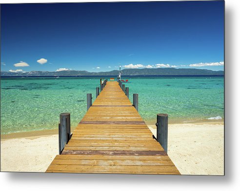 West Shore Pier - Metal Print by Brad Scott