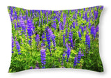 Windy Lupines By Brad Scott - Throw Pillow