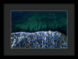 Winter Shores Aerial - Framed Print
