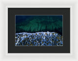 Winter Shores Aerial - Framed Print