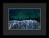 Winter Shores Aerial - Framed Print
