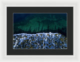 Winter Shores Aerial - Framed Print