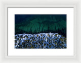 Winter Shores Aerial - Framed Print