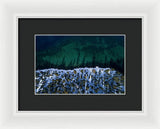 Winter Shores Aerial - Framed Print