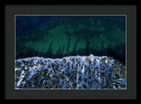 Winter Shores Aerial - Framed Print