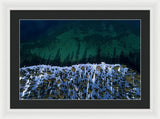 Winter Shores Aerial - Framed Print