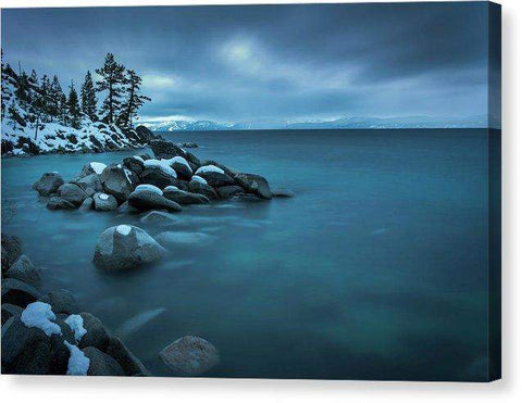 Winter Storm By Brad Scott - Canvas Print-12.000" x 8.000"-Lake Tahoe Prints