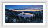 Winters Awakening - Emerald Bay By Brad Scott - Framed Print