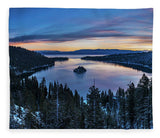Winters Awakening - Emerald Bay By Brad Scott - Blanket