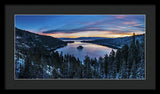 Winters Awakening - Emerald Bay By Brad Scott - Framed Print