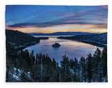 Winters Awakening - Emerald Bay By Brad Scott - Blanket