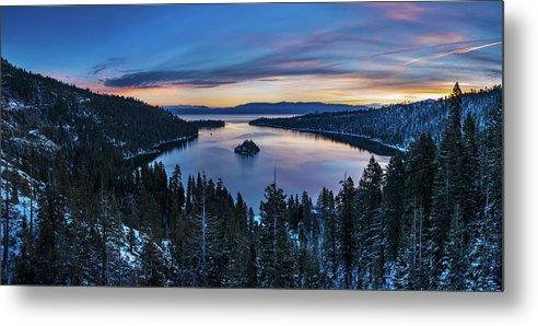 Winters Awakening - Emerald Bay By Brad Scott - Metal Print-Lake Tahoe Prints
