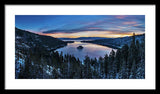 Winters Awakening - Emerald Bay By Brad Scott - Framed Print