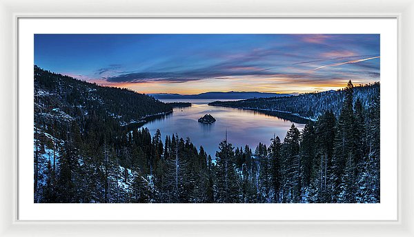 Winters Awakening - Emerald Bay By Brad Scott - Framed Print