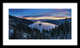 Winters Awakening - Emerald Bay By Brad Scott - Framed Print