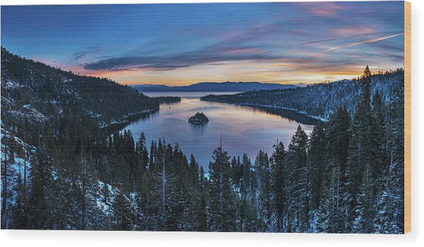 Winters Awakening - Emerald Bay By Brad Scott - Wood Print