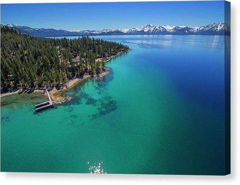 Zephyr Point Aerial - Canvas Print-10.000" x 6.625"-Lake Tahoe Prints