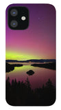 Northern Lights Over Emerald Bay - Phone Case