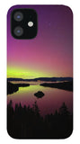 Northern Lights Over Emerald Bay - Phone Case