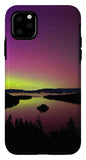 Northern Lights Over Emerald Bay - Phone Case