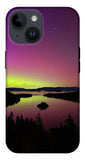 Northern Lights Over Emerald Bay - Phone Case