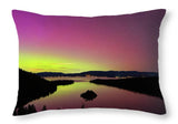 Northern Lights Over Emerald Bay - Throw Pillow