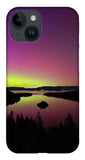 Northern Lights Over Emerald Bay - Phone Case