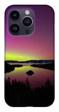 Northern Lights Over Emerald Bay - Phone Case