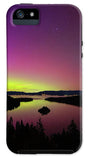 Northern Lights Over Emerald Bay - Phone Case