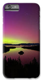 Northern Lights Over Emerald Bay - Phone Case