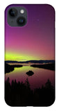 Northern Lights Over Emerald Bay - Phone Case