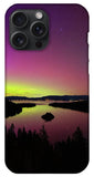 Northern Lights Over Emerald Bay - Phone Case