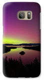 Northern Lights Over Emerald Bay - Phone Case